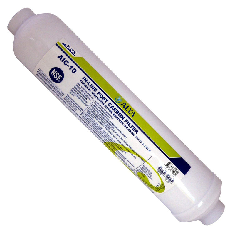 LASCO 37-1821 Ice Maker Inline Filter with 1/4-Inch Compression Connection, 2-Inch x 10-Inch , White 1 Count (Pack of 1)