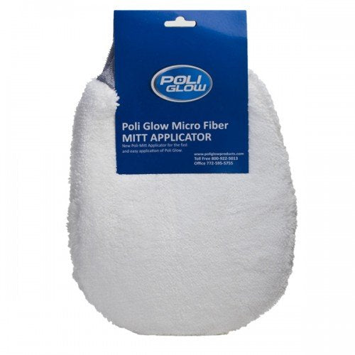 Poli Glow Mitt Applicator — Apply on Boat and RV Fiberglass Surfaces. Achieve a Smooth and Flawless Surface.