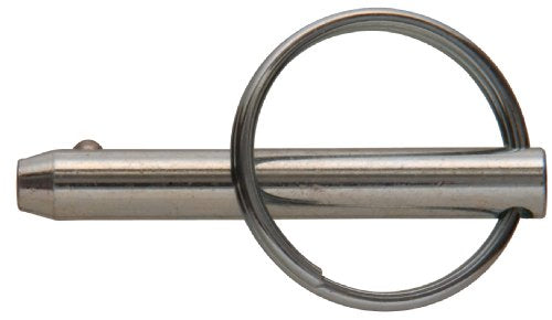 Hillman 4253 (1/4" Ring Diameter x 1-3/4" Length) Cotterless Hitch Pins, Silver, 4 Pieces