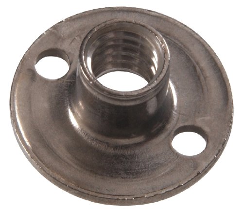 Hillman Tee Nut, 1/4-20 x 5/16in x 3/4in, 1 Pack, Silver