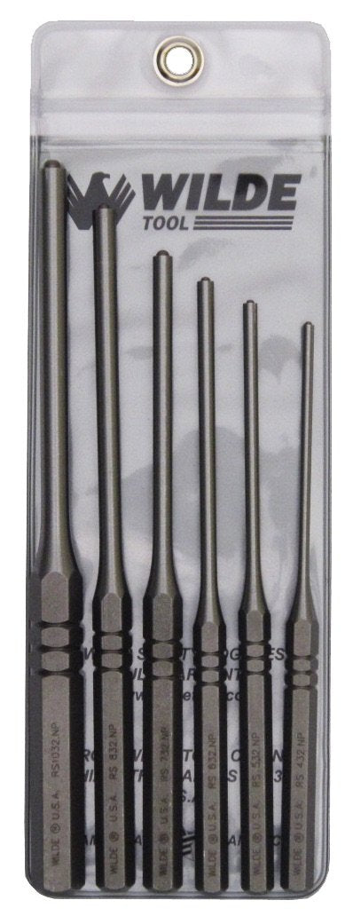 Wilde Tool RS906 Roll Spring Punch Set, 6-Piece 6-Piece Set