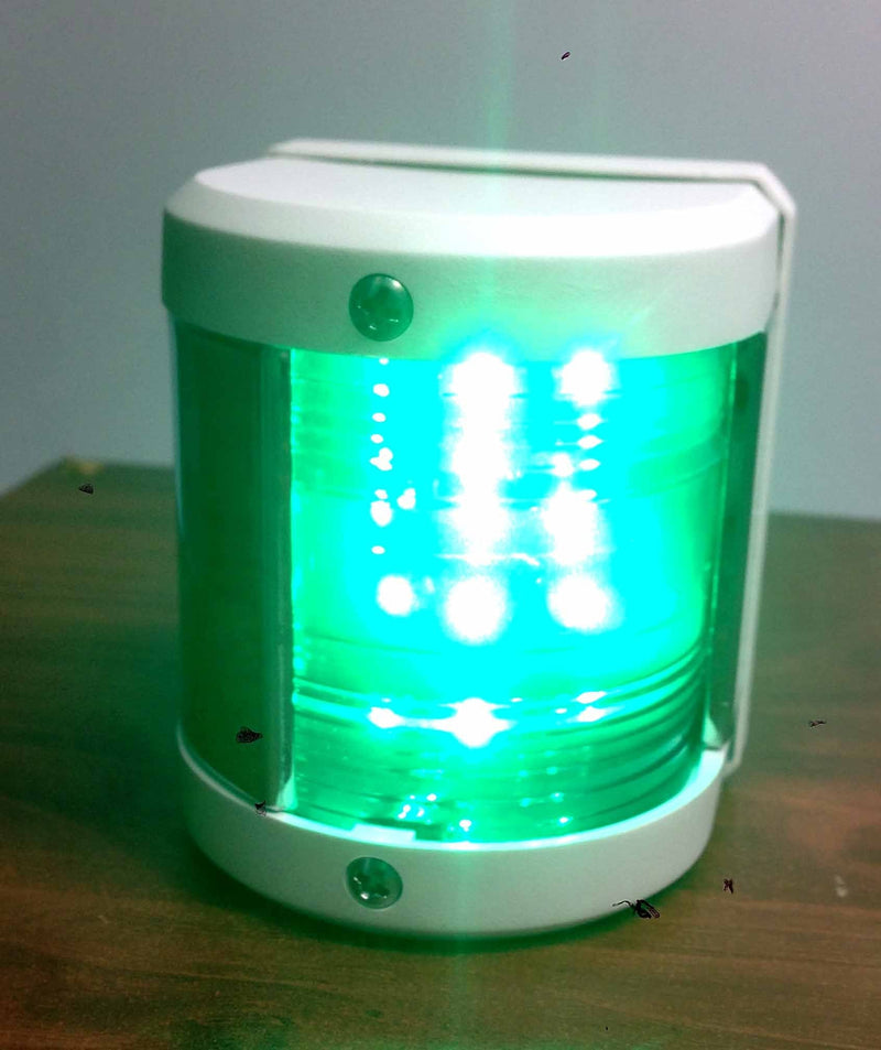 Pactrade Marine Boat Green Starboard Side LED Navigation Light Waterproof Boats Up To 12M