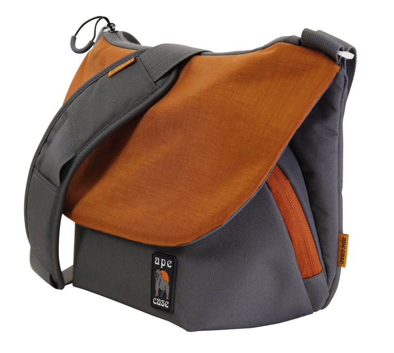 Messenger Bag, Large, Orange, Camera Insert Included, Shoulder Strap Included, Tablet Compartment (AC580OR)