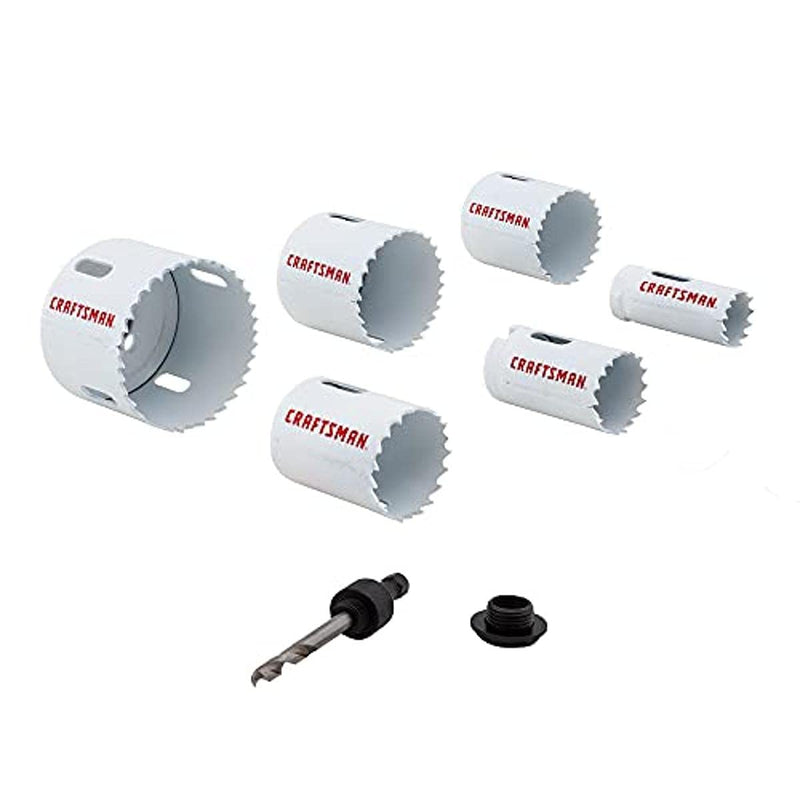 CRAFTSMAN Hole Saw Kit, Bi-Metal Set, 7Piece (CMAH1SET7) 7-Pieces