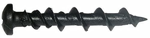 Powers Fastening Innovations 02276 Wall-Dog - 1/4-Inch by 1-1/2-Inch Black Phosphate Pan Head Light Duty Anchor, 100 Per Box 1.5 inches