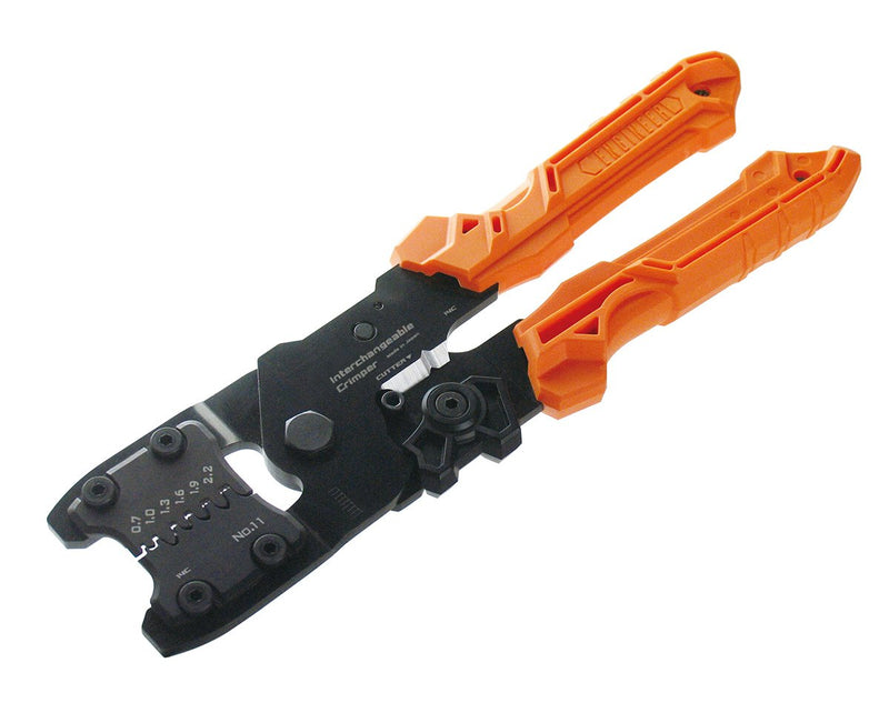 ENGINEER Precision Universal Crimping Tool with Inter-Changeable die Plates (Size S) Handy Crimp Tool. Made in Japan. pad-11 PAD-11 (small dies)