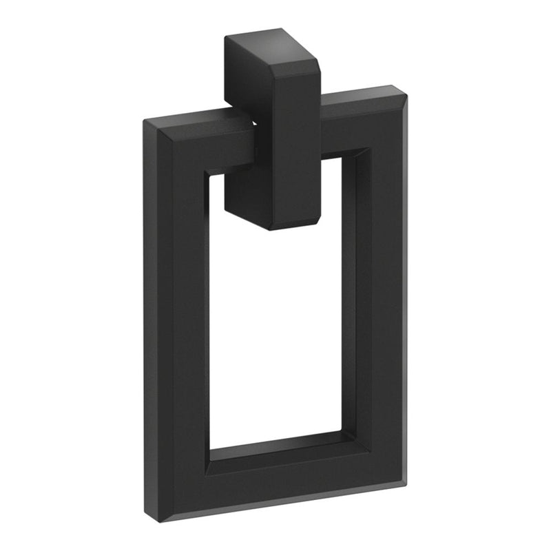 KOHLER 99687-HF3 Poplin Rectangular Pull, Black 1 Count (Pack of 1)