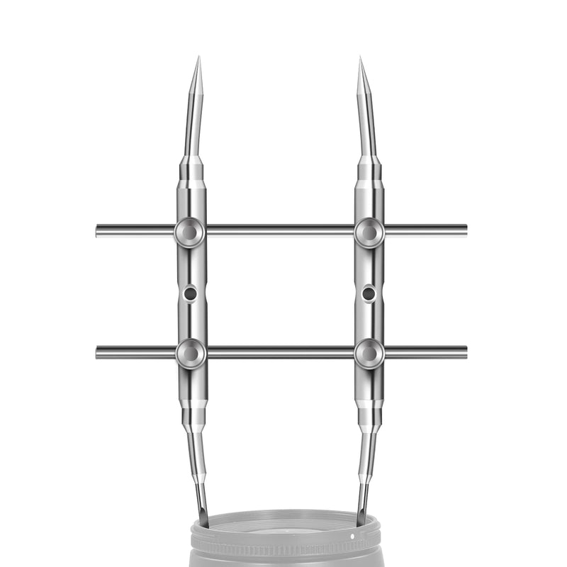 NEEWER Stainless Steel Lens Spanner Wrench, Professional Curved Double Sided Pointy/Flat Tips Lens Removal Tool with Four Screws, Lens Repairing Opening Wrench for DSLR Camera Lens, Telescope Lens HW-05