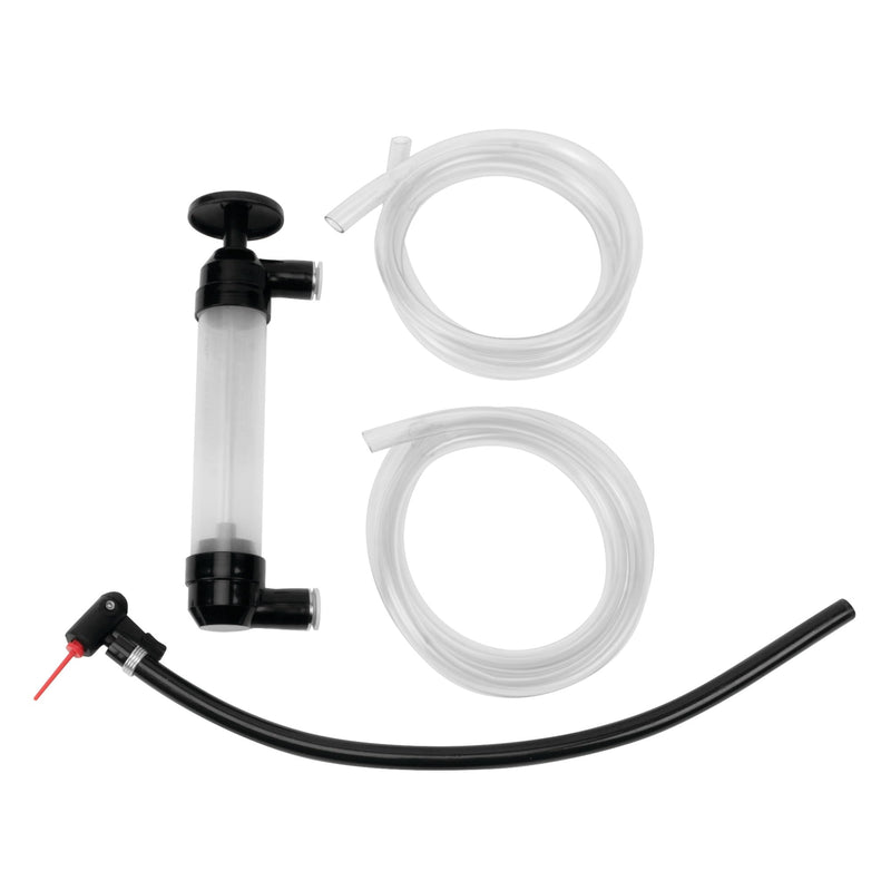 Performance Tool W1156 Grip Clip Transfer Pump/ Siphon Fluid Transfer Pump Kit for Water, Oil, Liquid, and Air, Black/Clear, 48-inch Hoses Multi-Use Transfer Pump (Grip Clip)