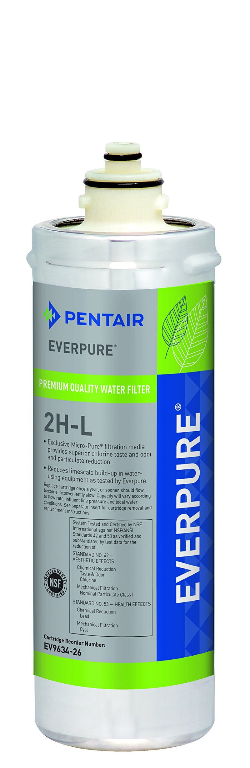 Everpure 2H-L Aquverse A100 Pentair H-54/S-54 Water Cooler Filter Cartridge Replacement