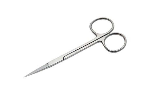 SZCO Straight Iris/Fine Scissors 4.5 Inch - Stainless Steel Patented Bandage Scissors for Surgery - Surgical Scissors Perfect for Doctors, Nurses & Students Education