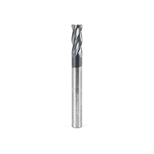 Amana Tool - 51604 CNC Solid Carbide Spiral For Steel & Stainless Steel with AlTiN Coating 1/4 D x 5/8 CH x 1/4 SHK (51604)
