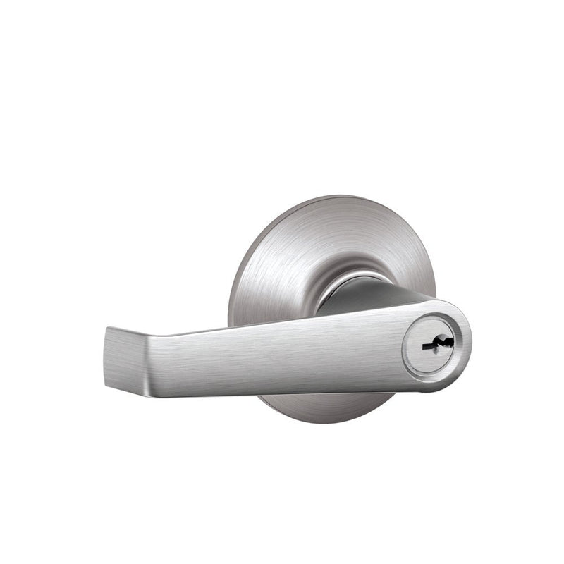 SCHLAGE F51A ELA 626 Elan Lever Keyed Entry Lock, Satin Chrome (Pack of 1)