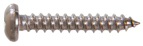 The Hillman Group 70919 12 X 1-Inch Stainless Steel Pan Head Square Drive Sheet Metal Screw, 100-Pack