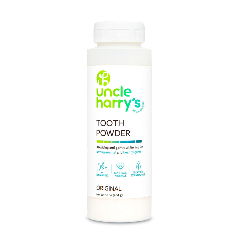 Uncle Harry's All Natural Tooth Powder, 16oz Original 16 Ounce