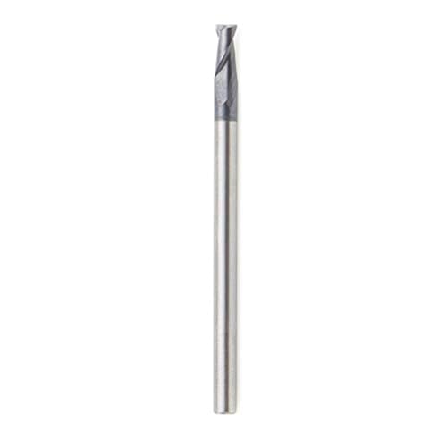 Amana Tool - 51461 CNC Solid Carbide Spiral for Steel & Stainless Steel with AlTiN Coating 1/8 D x 1/4 CH x 1/8 SHK