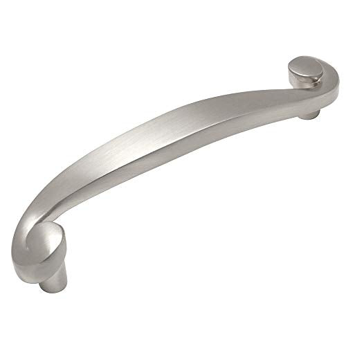 Cosmas 10 Pack 776SN Satin Nickel Swirl Cabinet Hardware Handle Pull - 3-3/4" Inch (96mm) Hole Centers