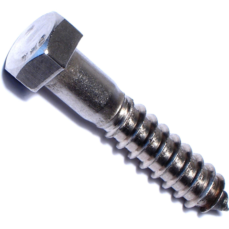 Hard-to-Find Fastener 014973186258 Hex Lag Screws, 1/2 x 2-1/2, Piece-15 1/2 x 2-1/2"