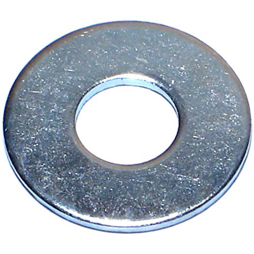 Hard-to-Find Fastener Zinc Fender Washers, Durable Zinc Plated Steel Flat Hardware for DIY, Construction, Home Improvement, 3/8 x 1, Pack of 100