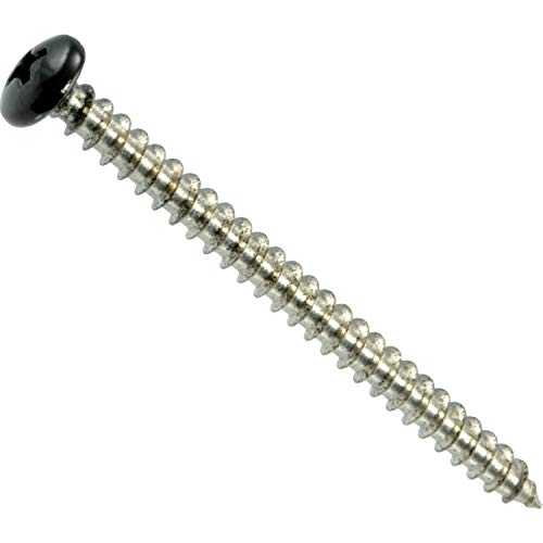 Hard-to-Find Fastener 014973208653 Black Phillips Pan Sheet Metal Screws, 10 x 2-1/2, Piece-100