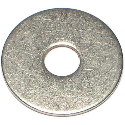 Hard-To-Find Fastener Stainless Steel Fender Washers, Durable Flat Metal Hardware for DIY, Construction, Home Improvement, 1/4 x 1, Pack of 60 1/4 x 1 - Pack of 60