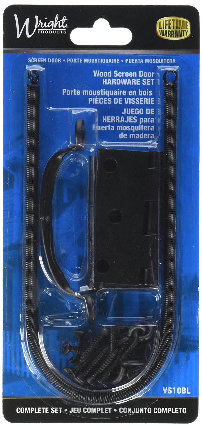 Wright Products - Screen Door Hardware Set, Black (Pack of 1)