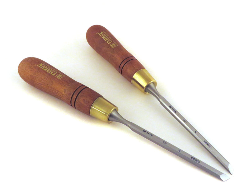 Right & Left 6 mm 1/4" Skew Paring Chisels 811106/811156