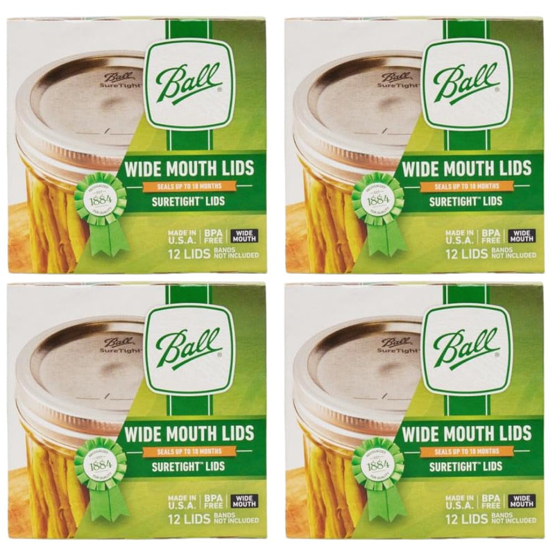 Ball Wide Mouth Canning Lids 4 Dozen or 48 Lids Total