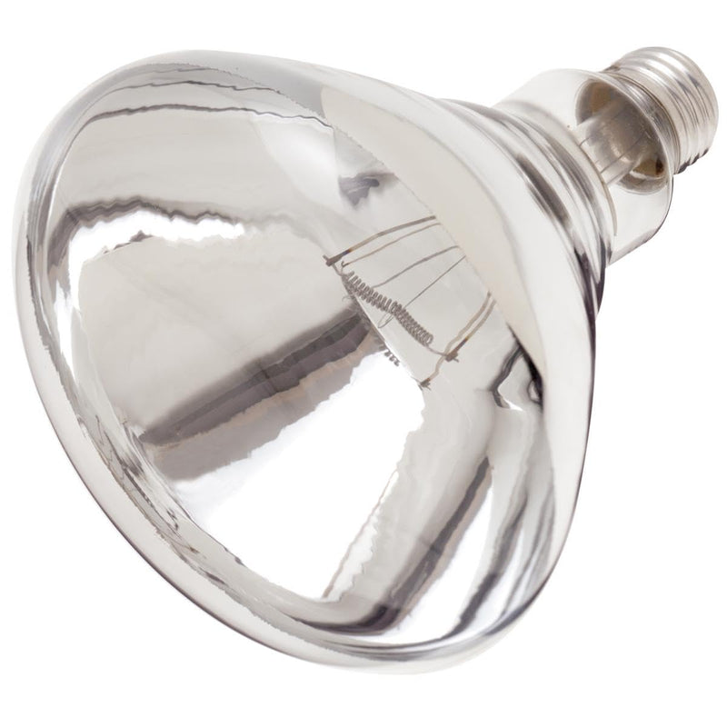 Satco S4885-250 Watt R40 Incandescent Clear Heat Light Lamp Bulbs - 120 Volt - Shatter Proof - Rated for 6,000 Hours (2 Pack)