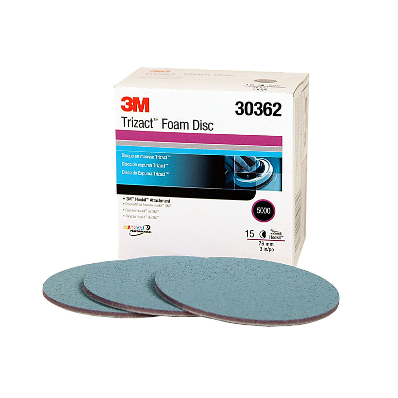 3M (30362) Hookit Trizact 3" 5000 Grit Foam Disc
