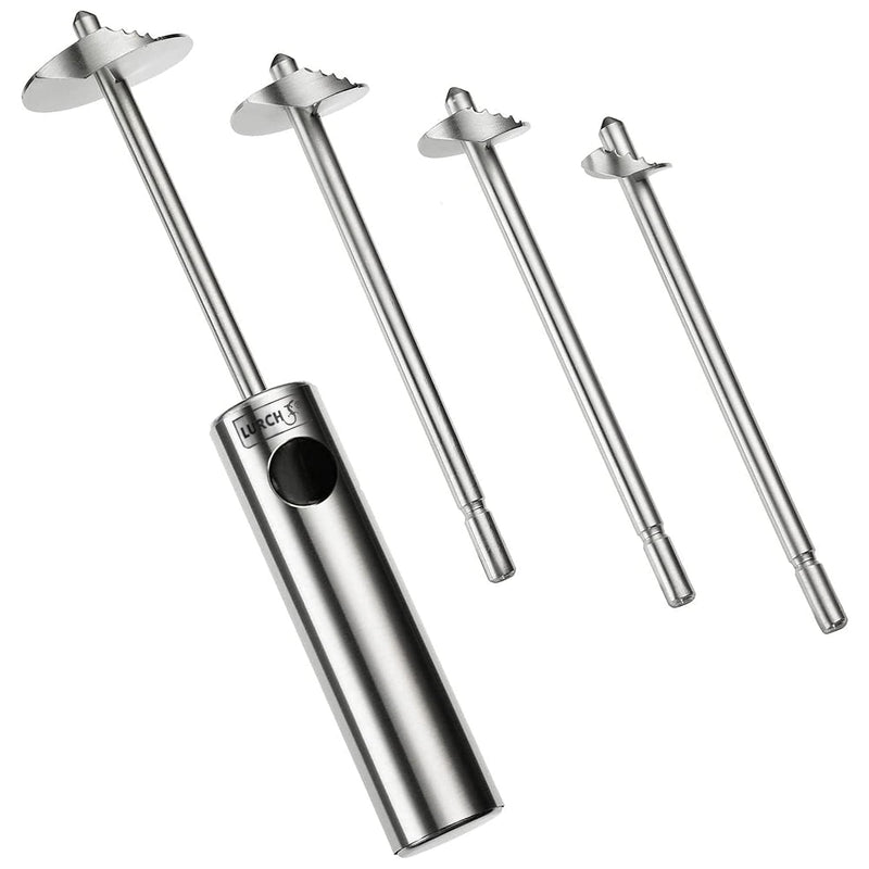 Lurch Germany Twister Stainless Steel Vegetable Drill | Fruit Corer And Veggie Spiralizer Ergonomic Handle With 4 Sizes for Coring and Hollowing out Zucchini, Potatoes, Carrot, Apple