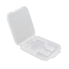 eTECH 10 Pack of Clear Plastic SD/SDHC/SDXC/MicroSD/MicroSDHC/MicroSDXC Memory Card Case Holder for SanDisk/Kingston/Transcend/Samsung Memory Card (Plastic Case Only, Memory Card Not Included)