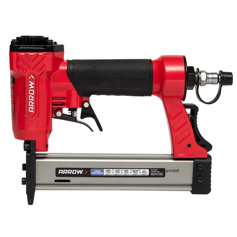 Arrow PT23G 23 Gauge Compact Pneumatic Pin Nail Gun, Oil-Free, Fits 3/8”, 1/2”, 5/8”, 13/16” and 1” Nails 8.25 x 2 x 10 inches Gauge Pin Nailer