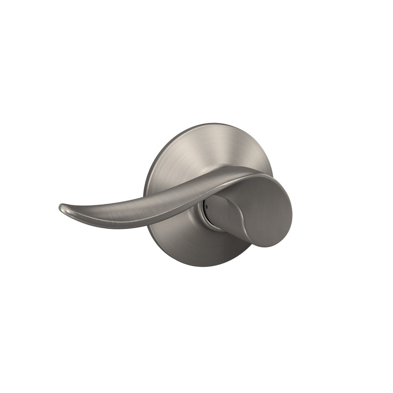 Schlage F10 SAC 619 Sacramento Door Lever, Hall & Closet Passage Lock, Satin Nickel (Pack of 1)