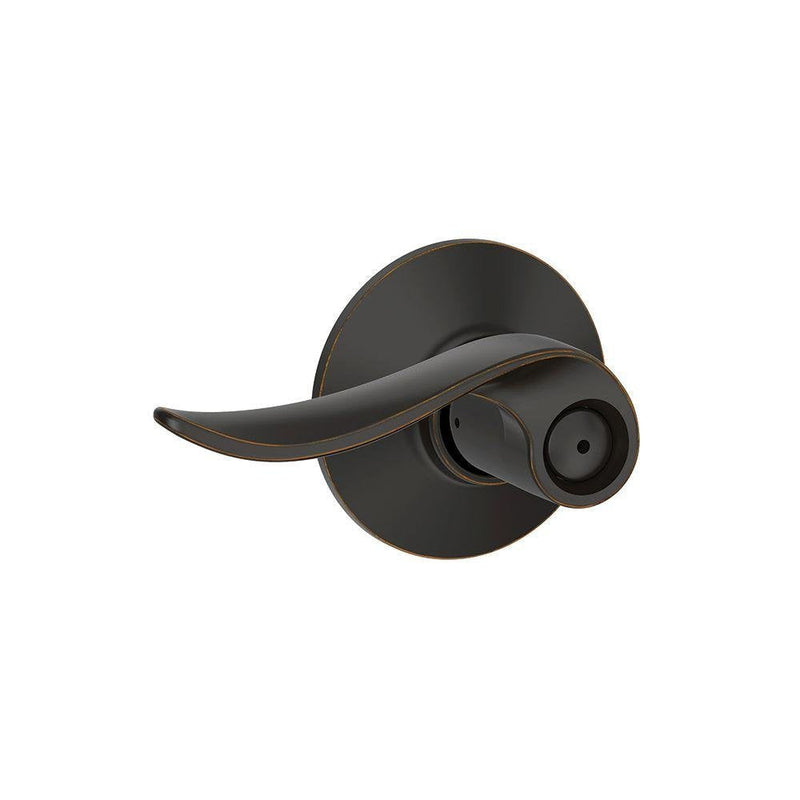 SCHLAGE F40 SAC 716 Sacramento Privacy Lock Lever, Aged Bronze