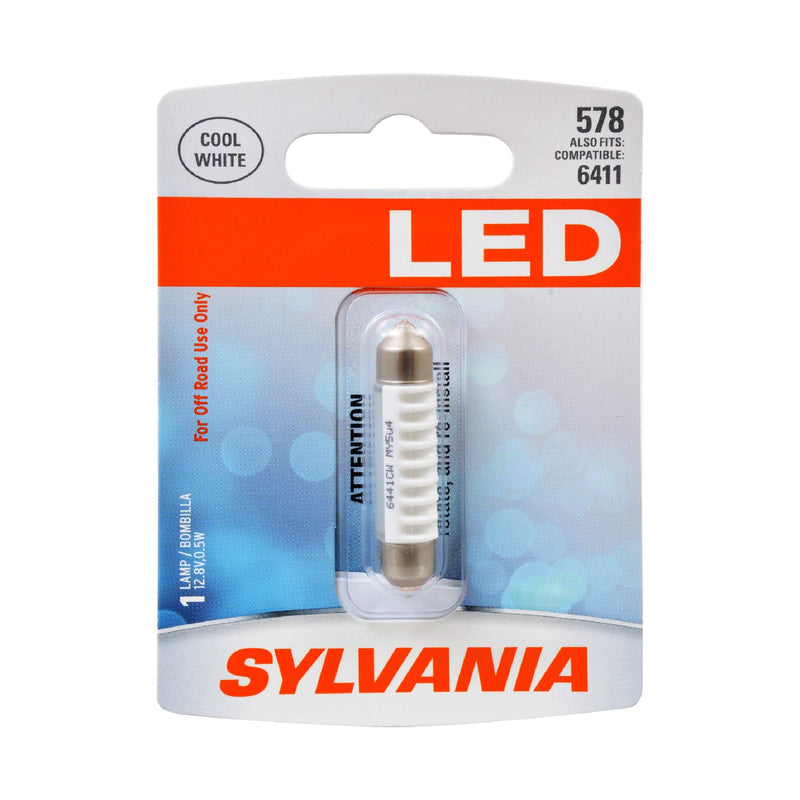 SYLVANIA - 7443 SilverStar Mini Bulb - Brighter and Whiter Light, Ideal for Daytime Running Lights (DRL) and Back-Up/Reverse Lights (Contains 2 Bulbs)