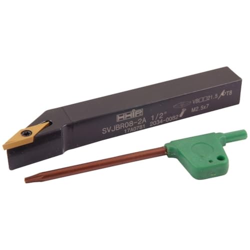HHIP 2034-0082 Style SVJBR 08-2A Turning Tool Holder 4" OAL, 1/2" Shank 8-2A Style