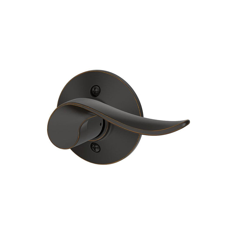 SCHLAGE Sacramento Right Handed Lever Non-Turning Lock, Aged Bronze (F170 SAC 716 RH)
