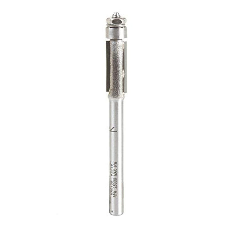 Amana Tool - MR0105 Carbide Tipped Miniature Flush Trim 3/16 Dia x 7/16 x 1/8" Shank w
