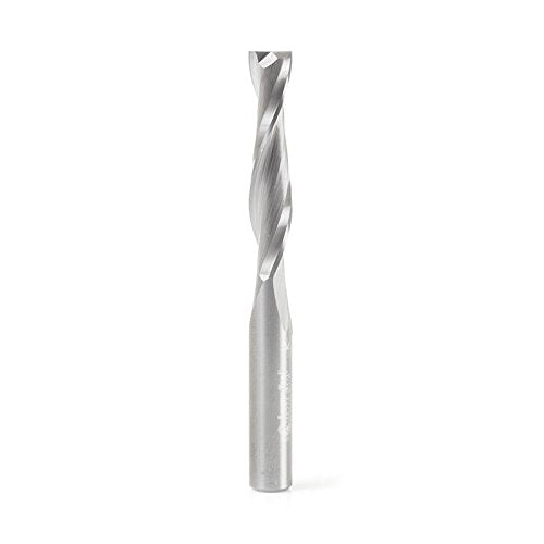 Amana Tool - 46274 Solid Carbide CNC Foam Cutting Up-Cut Square End Spiral 1/4 Dia x 1-1/4 1/4 inches x 2-1/2 inches