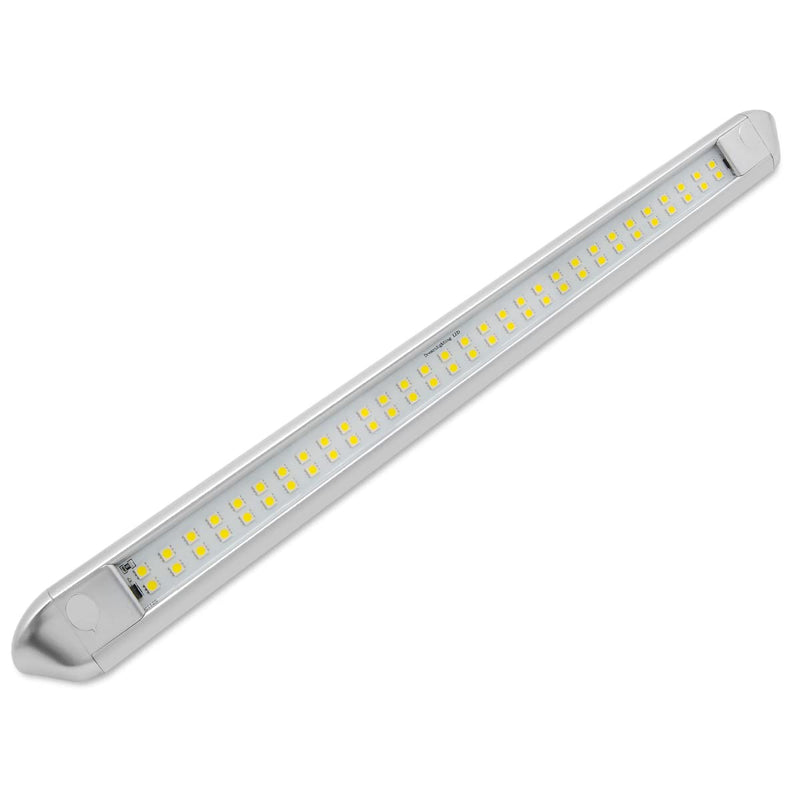Dream lighting 12V Waterproof Awning Lights RV Exterior LED Porch Camping Light Bar 13W 800 Lumens Cool White Lighting Silver Shell 21.65inch 22 inch-Silver housing