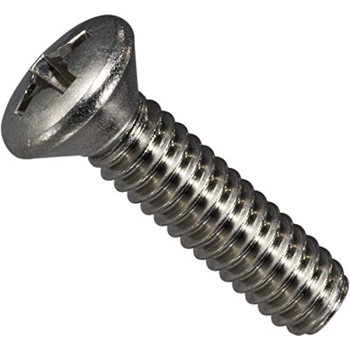 Hard-to-Find Fastener 014973197261 Phillips Oval Machine Screws, 1/4-20 x 1-Inch, 100-Piece