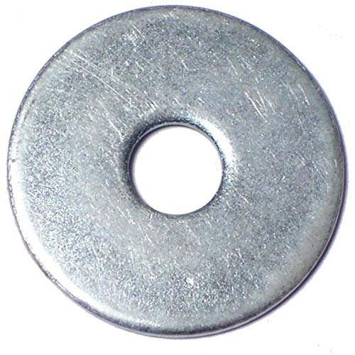 Hard-to-Find Fastener Zinc Fender Washers, Durable Zinc Plated Steel Flat Hardware for DIY, Construction, Home Improvement, 5/16 x 1-1/4, Pack of 30