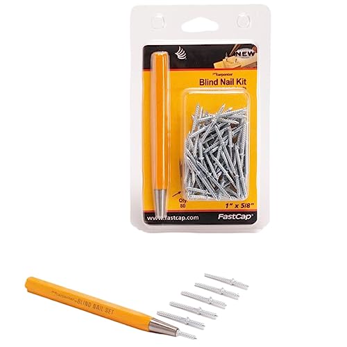 FastCap Blind Nail Kit with 80 Nails (1" x 5/8")
