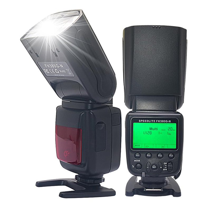 Mcoplus FK580G-N TTL HSS 1/8000s Professional Camera Flash Speedlite for Nikon Z5 Z6 Z7 Z8 Z9 Z30 Z50 Z6II Z7II Camera