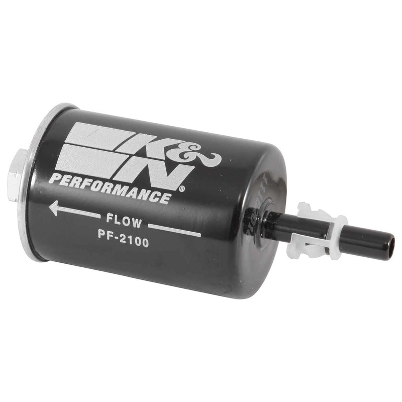 K&N Gasoline Fuel Filter: High Performance Fuel Filter, Premium Engine Protection, Compatible with 1982-2012 GM Truck/Passenger Car Fuel Injected Gasoline Engines, PF-2100