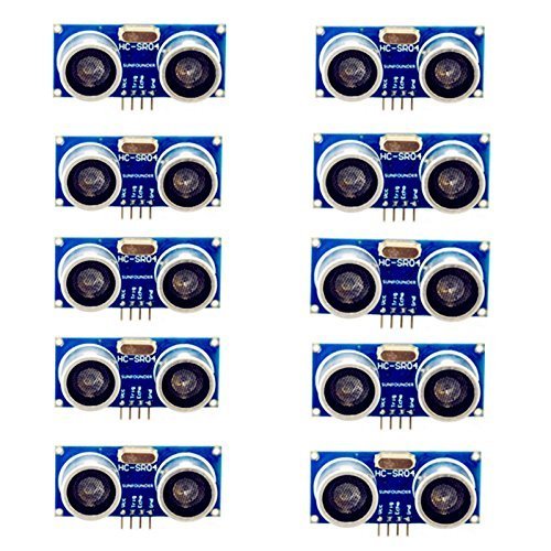 WYPH Ultrasonic Module HC-SR04 Distance Measuring Ranging Sensor for Arduino UNO for Mega R3 Duemilanove Nano Robot Pack of 10pcs