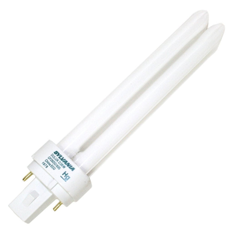 (10 Pack) Sylvania 21114 CF26DD/835/ECO 26-Watt 3500K 2-Pin Double Tube Compact Fluorescent Lamp
