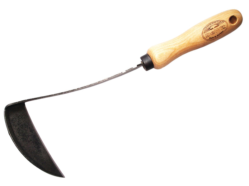 DeWit Tierra Garden Right Hand Japanese Hand Hoe, Handheld Gardening Tool to Remove Grass, Weeds, and More
