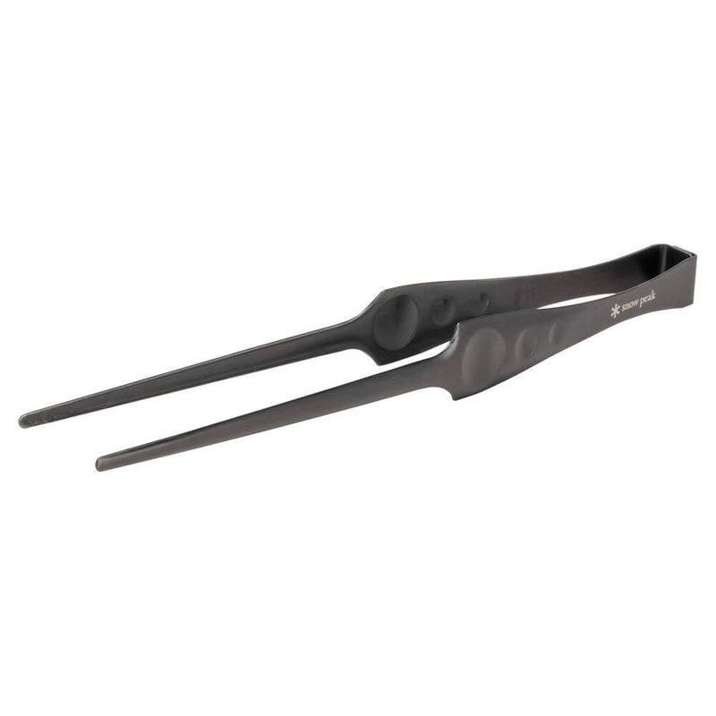 Snow Peak Pitts CS-370 Stainless Steel Tongs, For BBQs, Tapered Design, Corrosion Resistant, Outdoor Camping